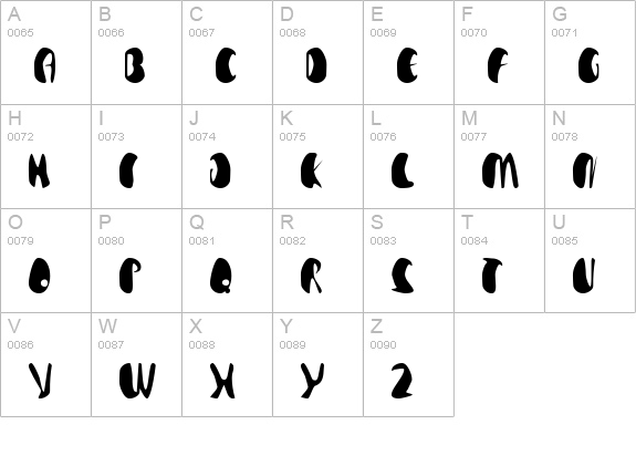 TM Beguiled uppercase A-Z preview