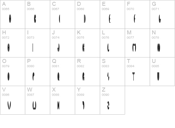 TM Paramount Normal uppercase A-Z preview
