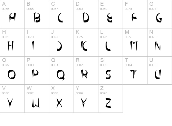 TM Pedestal Normal uppercase A-Z preview