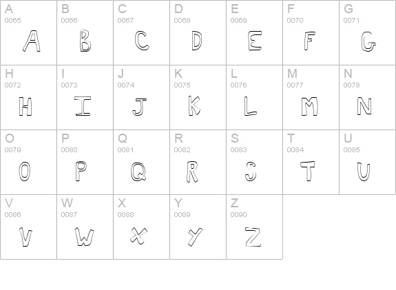 Toast uppercase A-Z preview