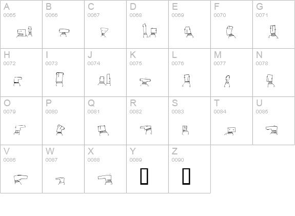 Toastheads uppercase A-Z preview