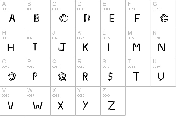 Today uppercase A-Z preview