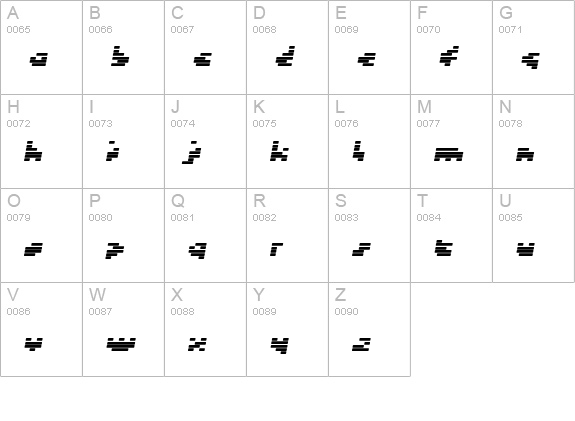 Token uppercase A-Z preview