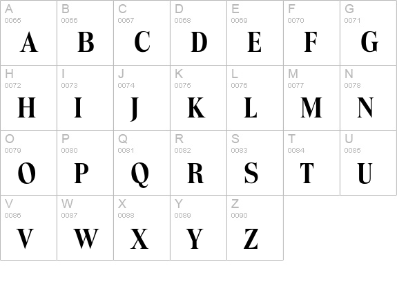 Toledo-DemiBold uppercase A-Z preview