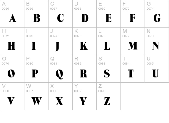 Toledo-ExtBld uppercase A-Z preview