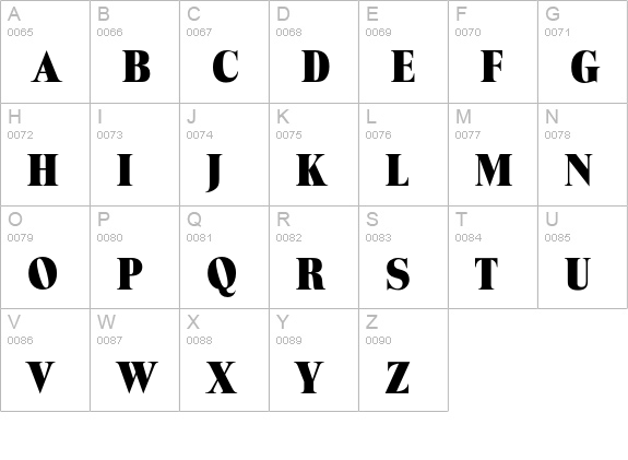 Toledo-ExtraBold uppercase A-Z preview
