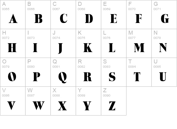 Toledo Heavy SF Bold uppercase A-Z preview