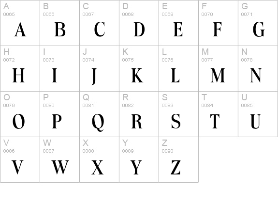 Toledo-Medium uppercase A-Z preview