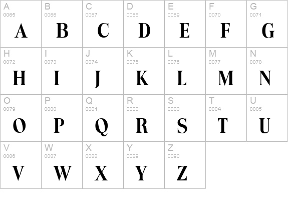 ToledoSerial-Bold uppercase A-Z preview