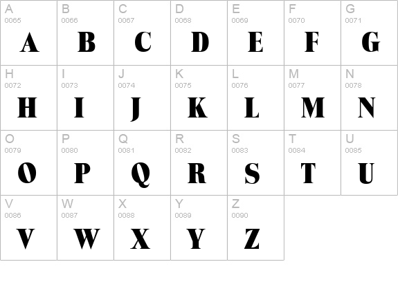 ToledoSerial-Heavy-Regular uppercase A-Z preview