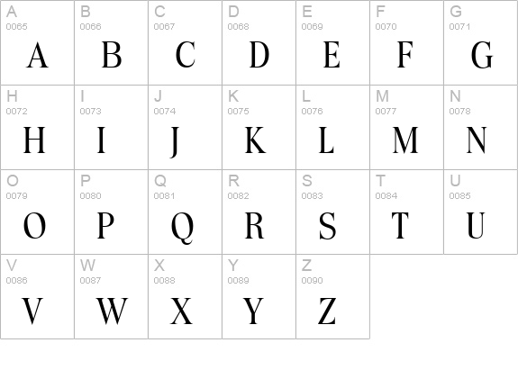 ToledoSerial-Regular uppercase A-Z preview