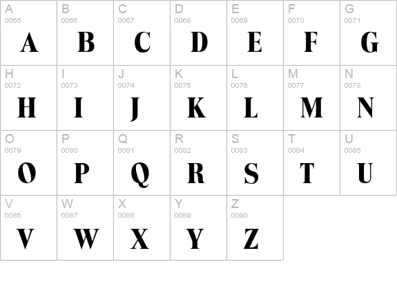 ToledoSerial-Xbold-Regular uppercase A-Z preview
