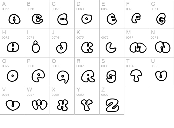 Tolo uppercase A-Z preview