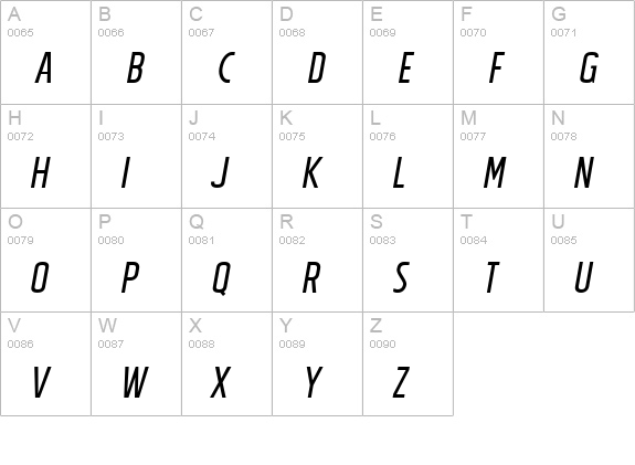 Tolyer Book no.4 Oblique uppercase A-Z preview