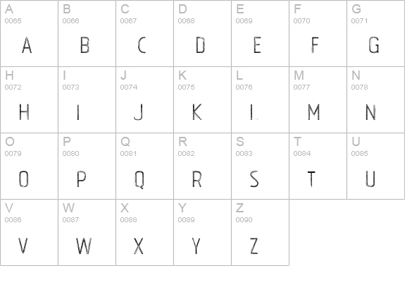 Tolyer X Wood uppercase A-Z preview