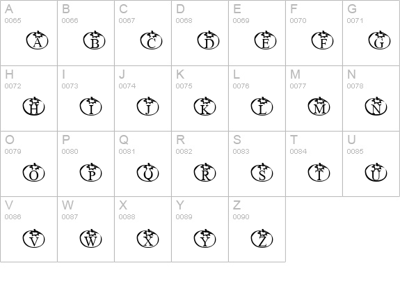 Tomate uppercase A-Z preview