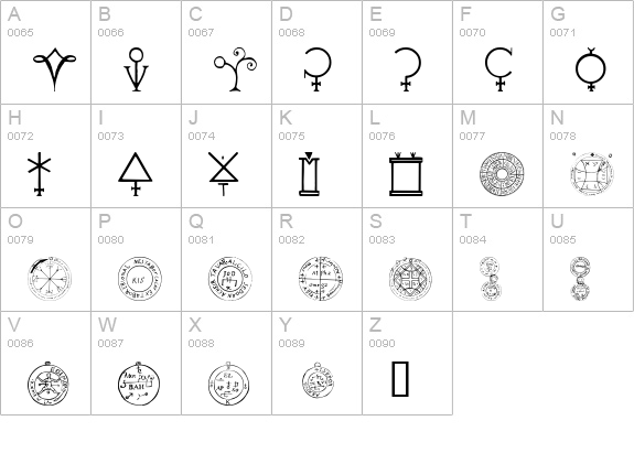 Tome Pi HPLHS uppercase A-Z preview