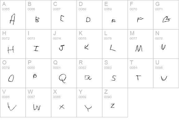 Tommy's First Alphabet uppercase A-Z preview