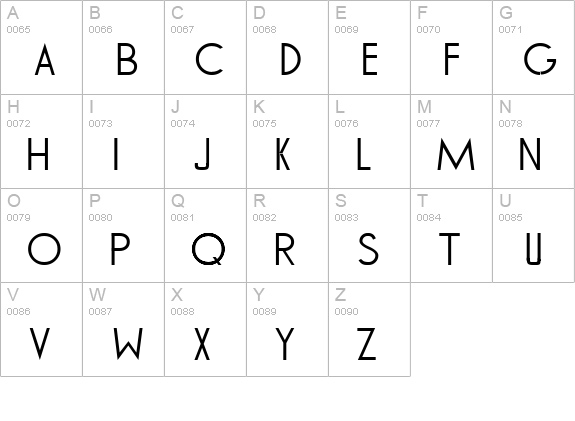 TOMMY HILFIGER AF uppercase A-Z preview