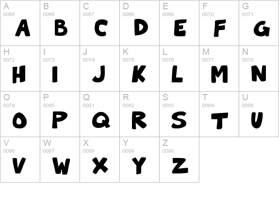 Toon Cats
 uppercase A-Z preview