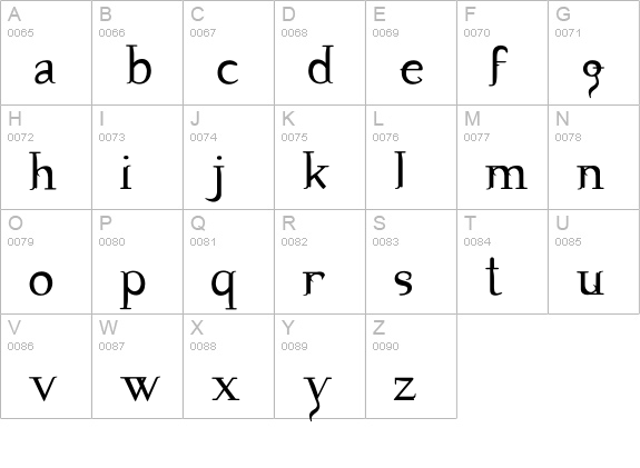 Tooth31-Medium uppercase A-Z preview