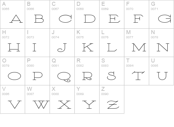 TootSweetBistroNF uppercase A-Z preview