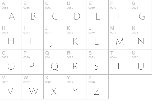 Topaz Inline uppercase A-Z preview
