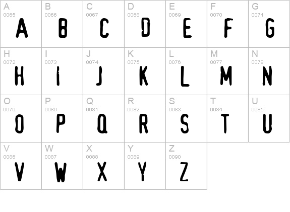 TopSecret uppercase A-Z preview
