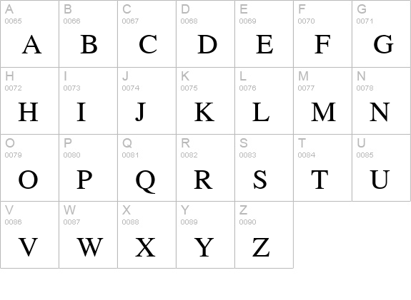 Toronto uppercase A-Z preview