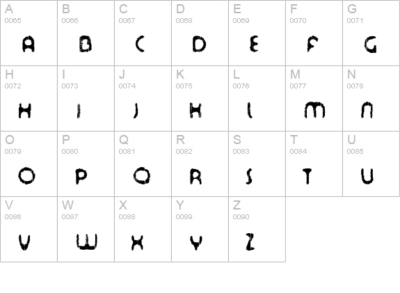 Tour de Font uppercase A-Z preview