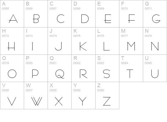Tourina SSi uppercase A-Z preview