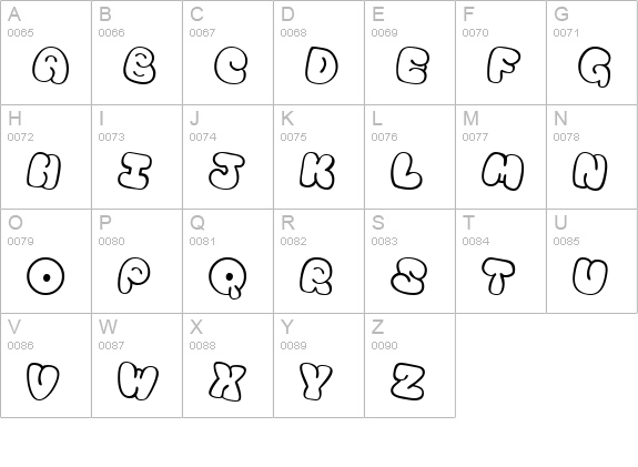 Tourist Trap uppercase A-Z preview