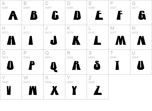 towering uppercase A-Z preview