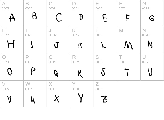 TOXIN-SPOTLESS uppercase A-Z preview