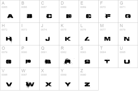 TOY_SOLDIERS Bold uppercase A-Z preview