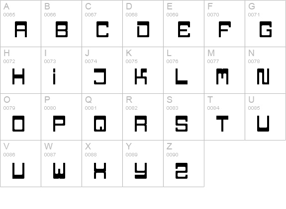 TPF Jaib uppercase A-Z preview