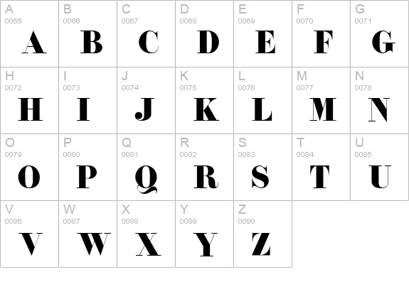 TQF_Florentine uppercase A-Z preview
