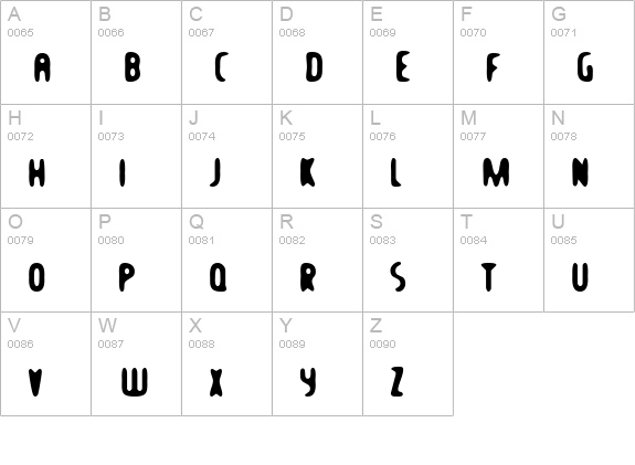TR Balcony Angels uppercase A-Z preview