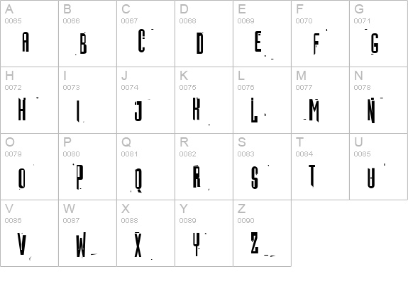 TR Batmos uppercase A-Z preview