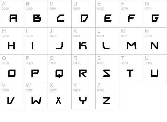 TR Biting My Nails uppercase A-Z preview