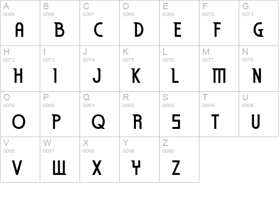 TR Eden Mills Bold uppercase A-Z preview