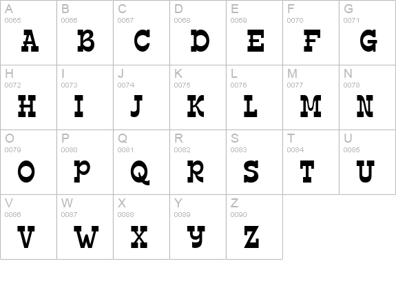 TR Edmunds uppercase A-Z preview
