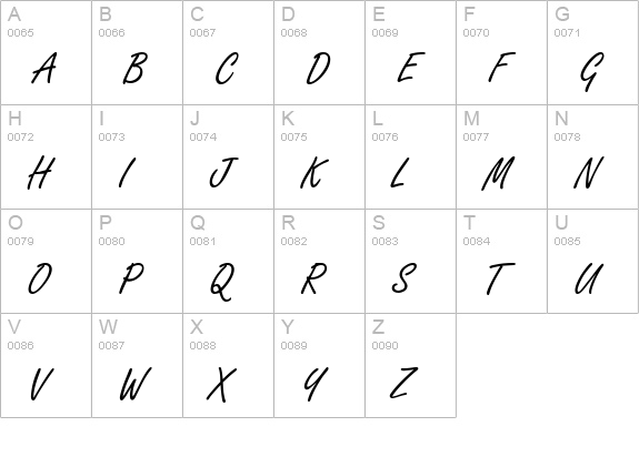 TR Freeport Plain uppercase A-Z preview