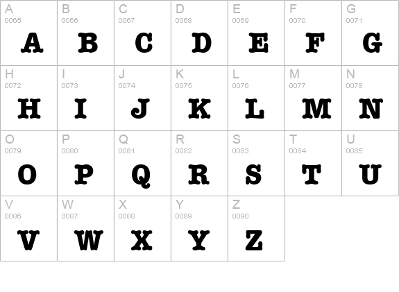 TR Memorandum Bold uppercase A-Z preview