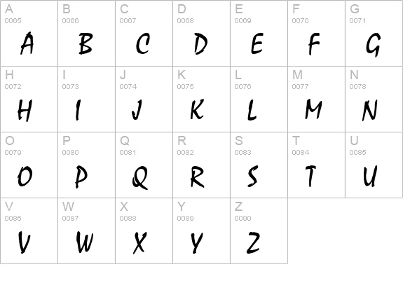 TR Mystical Plain uppercase A-Z preview