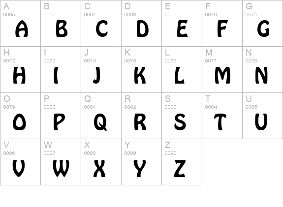 TR Queen uppercase A-Z preview