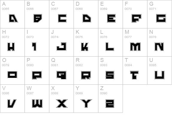Trajia Pro uppercase A-Z preview