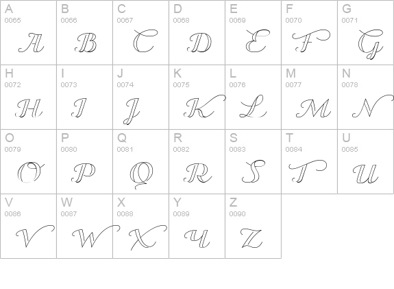Transatlantic Cruise Demo uppercase A-Z preview