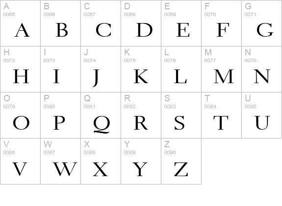 Transit 2 Wide Normal uppercase A-Z preview