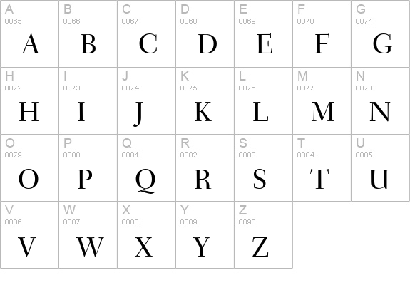Transit Normal uppercase A-Z preview